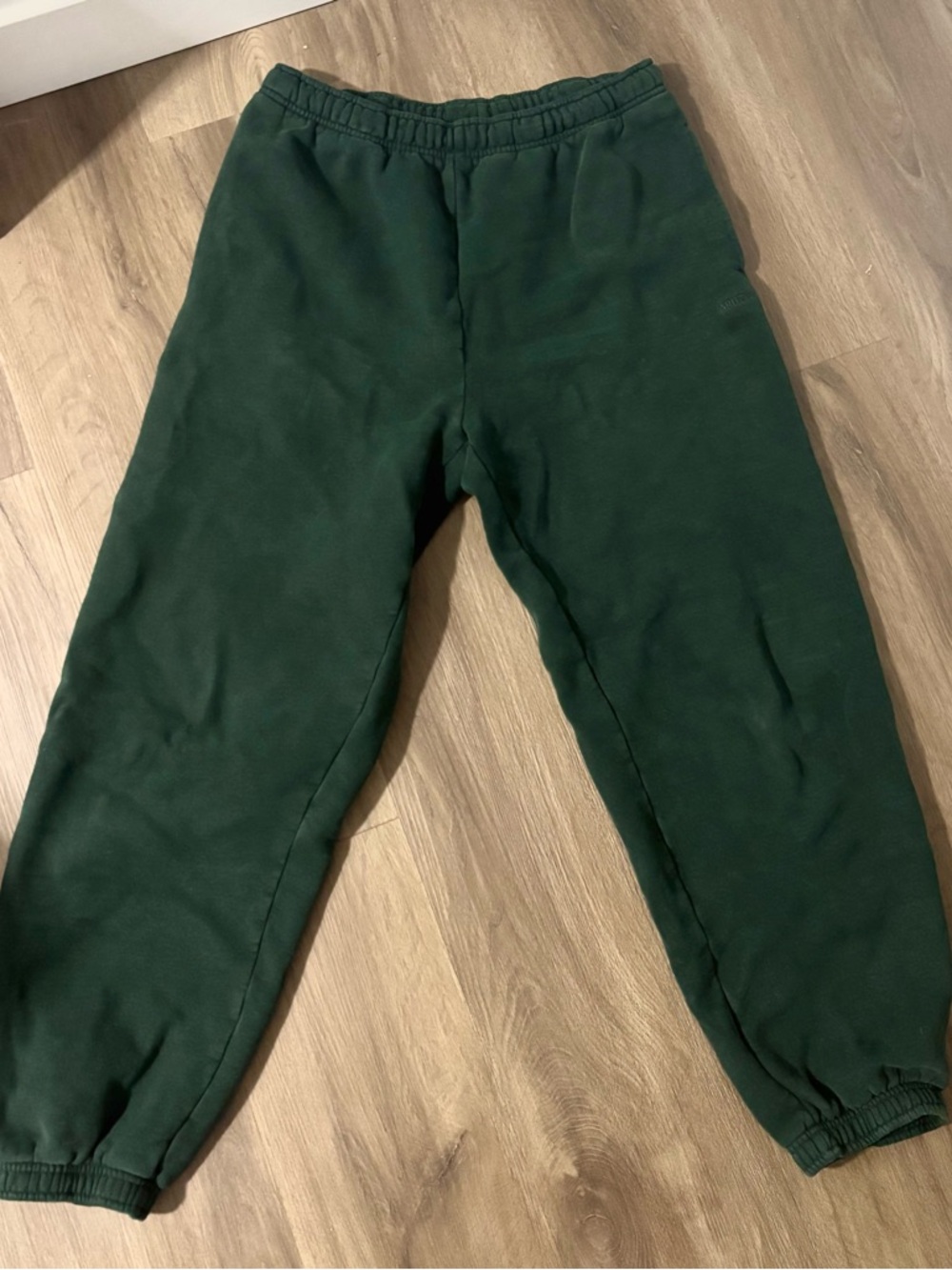Aritzia Forest Green Cozy Fleece Mega Fit Sweatpants